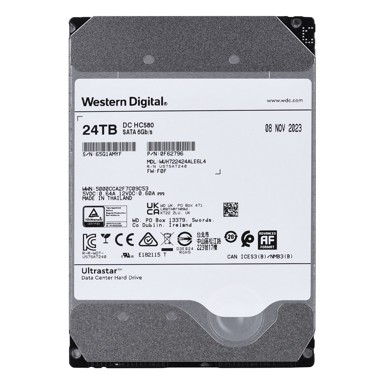 WESTERN DIGITAL Tvrdi disk Ultrastar DC HC580, 3.5", 24 TB, SATA III, 512 MB cache, 7200 okr./min
